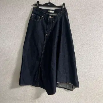 뷰티풀 피플 셀비지 데님 비대칭 스커트 38