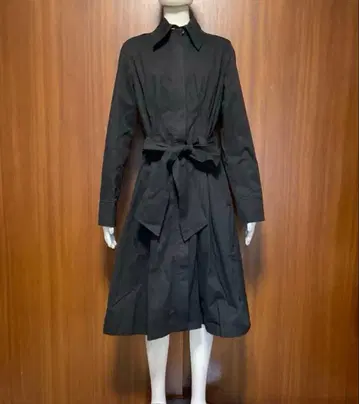 블랙 트렌치코트 벨트 포함 미사용 새상품