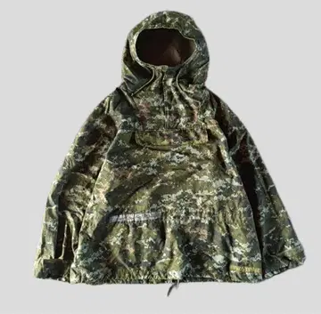 80s 90s 캐나다군 밀리터리 아노락 후드티 카모플라쥬 카모플라주