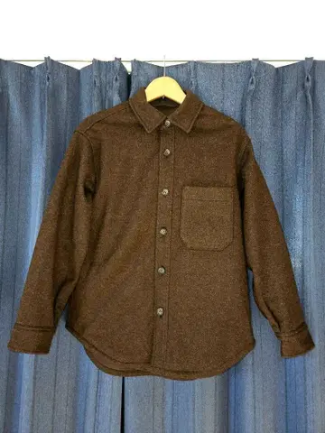 새상품급 유니클로 오버 사이즈 셔츠 자켓 브라운