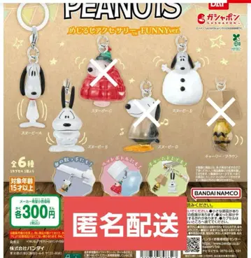 스누피 메지루시 액세서리 FUNNY ver. 3종 세트 ABE 모음