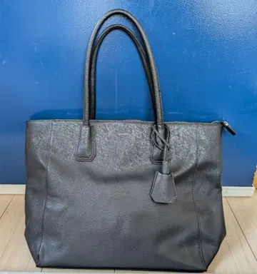 THESHOP KT 남성용 가죽 토트백 블랙