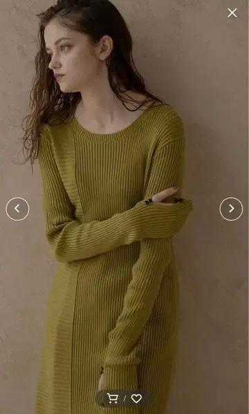 최종 가격 리브 니트 원피스