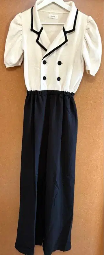 Darich 더블 버튼 올인원 반팔 프리 사이즈