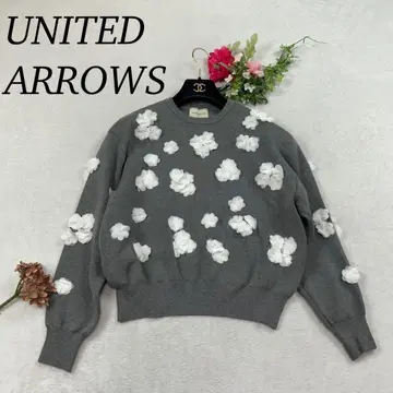 K125 미사용 새상품 F 유나이티드 애로우즈 니트 그레이 여성용