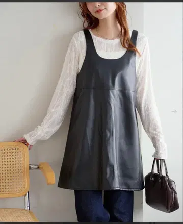 디스코트 가죽 베스트