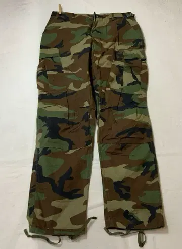 80s BDU 팬츠 우드랜드 카모 밀리터리 팬츠