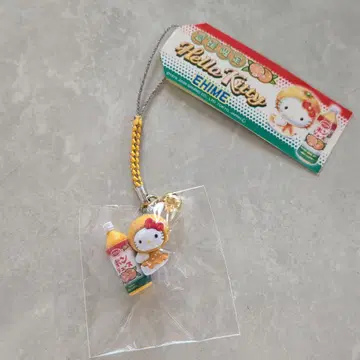 에히메 한정판 헬로키티 매달기 스트랩 폰주스
