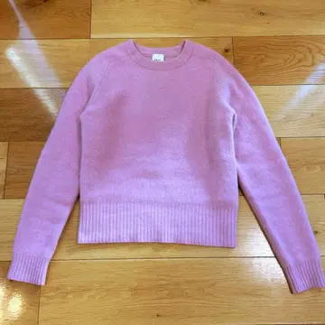 [ 컨디션 최상 ] spick & span 스픽 앤 스팬 라쿤 니트 핑크