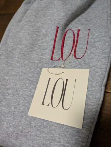 [ 새상품급 ] LOU 그레이 스웨트 팬츠 S 사이즈