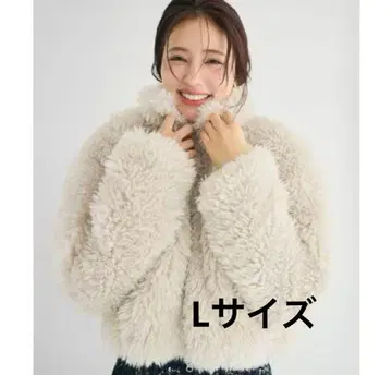 coca 인조 모피 자켓 L