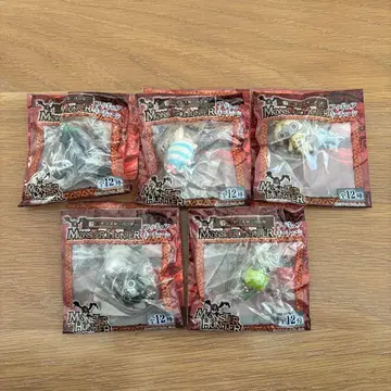 몬스터 헌터 x 세븐일레븐 피규어 키체인 5개 세트