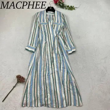 K126 S 맥피 스트라이프 롱 원피스 멀티 컬러 여성용