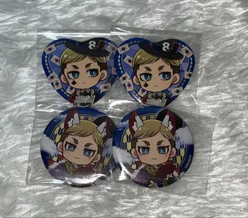 진격의 거인 엘빈 하트 캔뱃지 프린세스 카페 특전