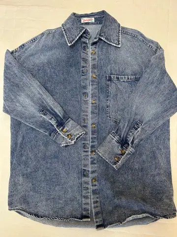 데님 블루 버튼업 셔츠 L 사이즈 상당