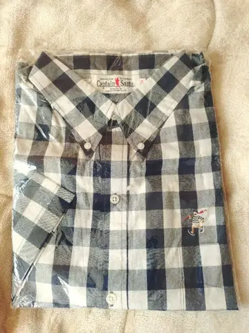 Captain Santa 체크 무늬 반팔 셔츠