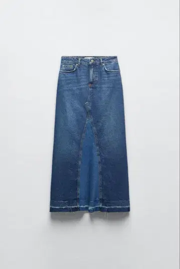 ZARA 롱 데님 스커트