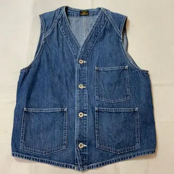 텐더 로인 데님 베스트 자켓