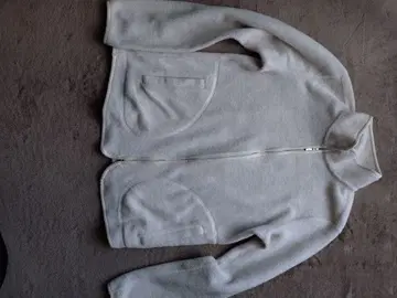 화이트 플리스 자켓 M 사이즈