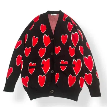 새상품급! 더블 스탠다드 클로징 하트 무늬 가디건