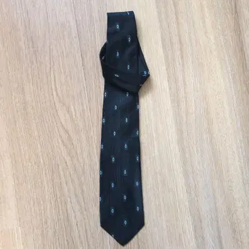 TRUSSARDI 실크 블랙 넥타이