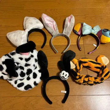 디즈니 캐릭터 머리띠 6개 세트