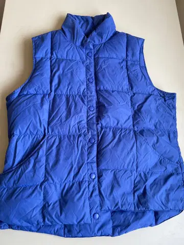 새상품급 Lands' End 란즈엔드 퀼팅 다운 베스트 파랑 블루