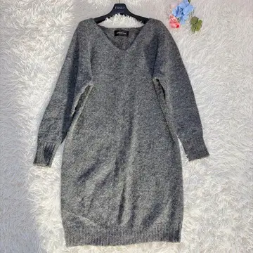 두지엠 클라세 니트 원피스 알파카 그레이
