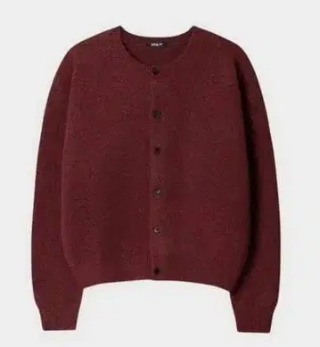 Draw Fit 어바인 울 크롭 니트 가디건[RED]