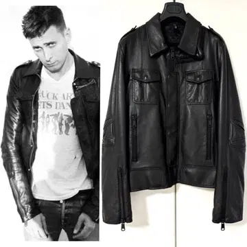 STUD HOMME L 집 레더 재킷