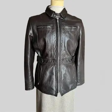 브라운 레더 자켓 Banana Republic 소가죽 Y2K