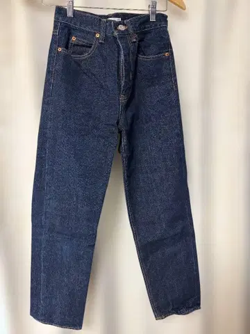 MOUSSY 다크 네이비 스트레이트 데님