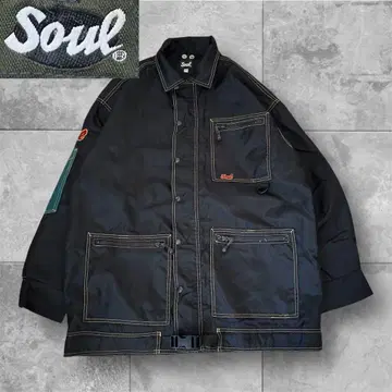 Soul 블랙 자켓 점퍼 나일론 M 사이즈 커버올