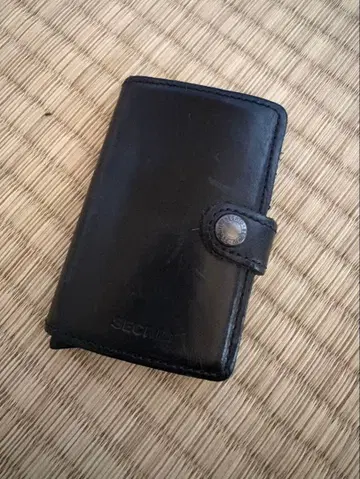 시크리드 시크리드 Mini Wallet 빈티지 블랙 가죽