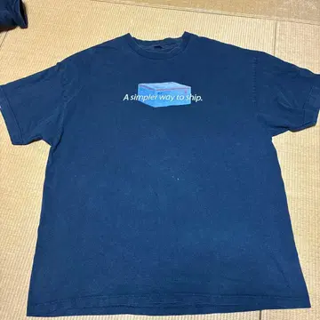 USPS 프린트 T셔츠 네이비