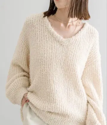 mystic 샤이니 노트 얀 V 니트