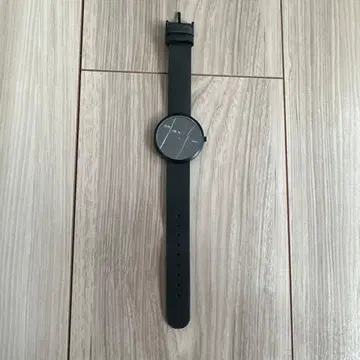 MAVEN WATCHES 블랙 가죽 손목시계