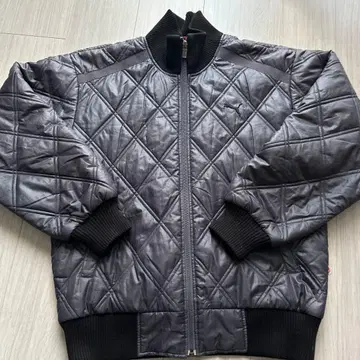 Puma 블랙 퀼팅 점퍼 S