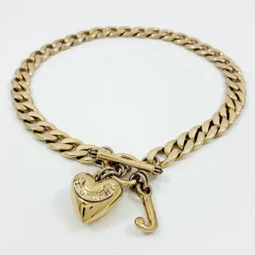 JUICY COUTURE 체인 골드 하트 목걸이