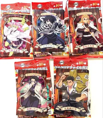 귀멸의 칼날 미니 클리어 파일 껌