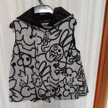 알베로베로 디자인 후드 부착 베스트