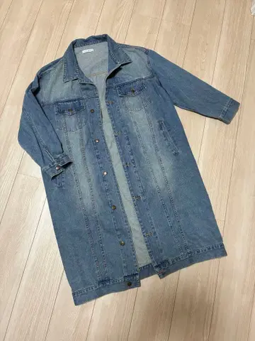 nostalgia 데님 롱 자켓