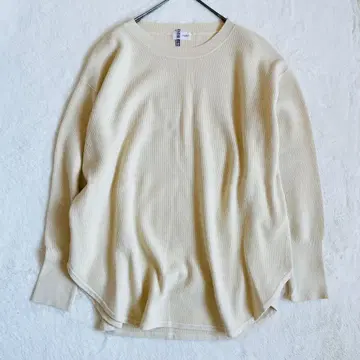 YORT 크림색 긴팔 니트 YAMADAYA