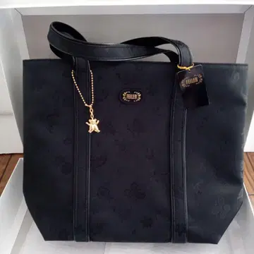 FEILER 블랙 하이디 패턴 토트백