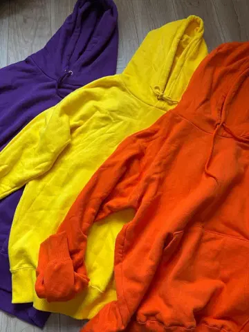 코튼 후드티 3장 세트