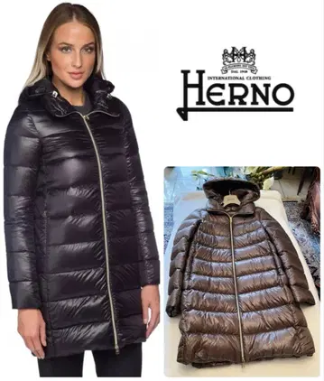 새상품급 HERNO 다운 코트
