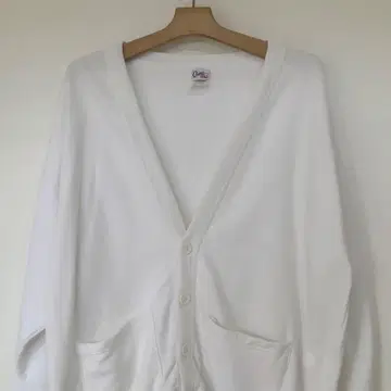 USA제 90s Outman 맨투맨 가디건 화이트 세파포켓