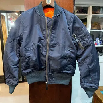 새상품 특가 MA-1 D 모델 플라이트 자켓 네이비 S 사이즈