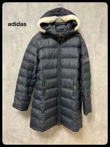# 아디다스 다운 자켓 후드 부착 아우터 국기 택