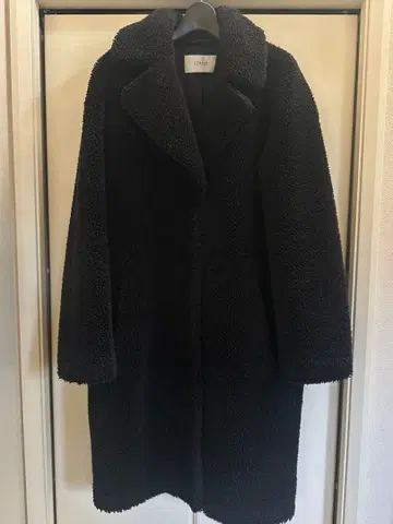 [ 새상품급 ] STAND 보아 롱 코트 블랙